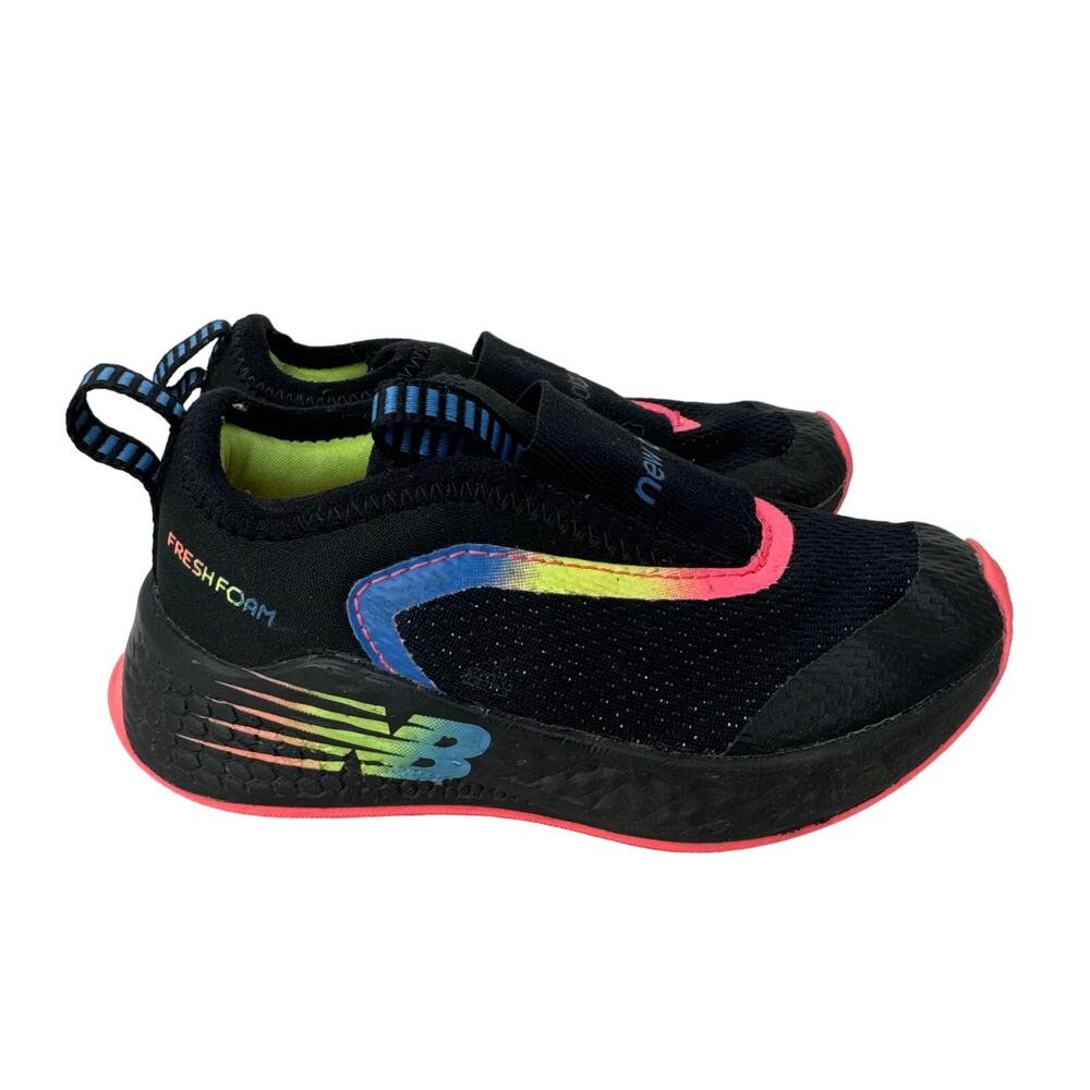 New Balance Fresh Foam Fast V2 Running Shoes Sneakers Slip On Black Kids‎ Size 8